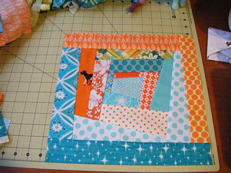 Video Tutorial Improv Log Cabin Quilt As You Go Qayg Quilt Block Sewn Up Teresadownunder Artofit