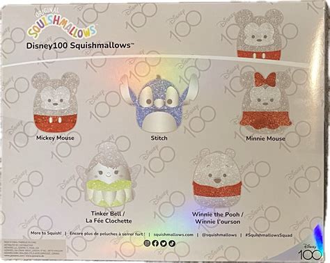 Squishmallows Disney 100th Anniversary Limited Edition 5 Pack 5