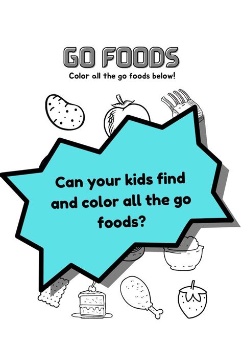 Go Foods Printable Coloring Worksheet Birthday Coloring Pages Happy Birthday Coloring Pages