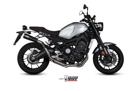 Ligne complète homologué Mivv GHIBLI en Acier noir pour YAMAHA XSR 900