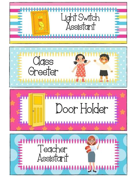 FREE Printable Classroom Jobs PDF To Use Now Classroom Job Chart