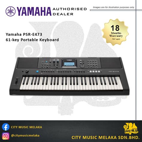 Yamaha PSR-E473 61-Key Portable Keyboard – City Music Melaka