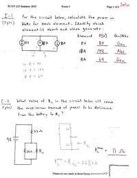 Solutions Exam Principle Of Electrical Energy Ecen Docsity