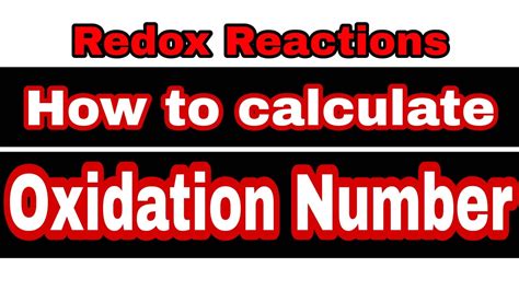 Redox Reactions Class 11 Cbsestateboard Jeeneetmht Cet Oxidation Number Youtube