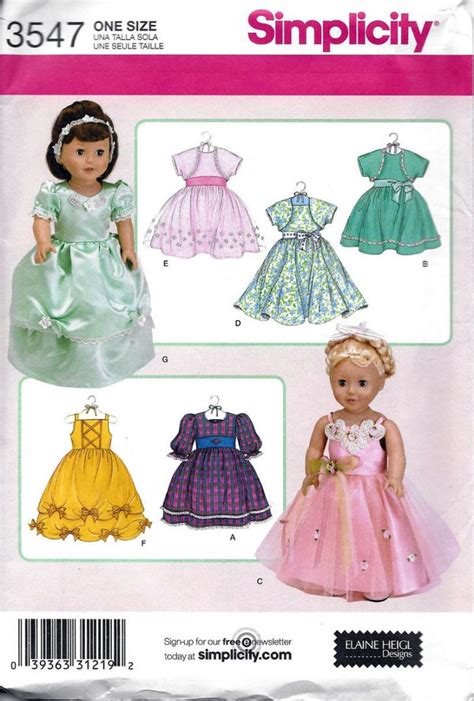 American Girl Doll Sewing Patterns 18 Doll Clothes Sewing Pattern