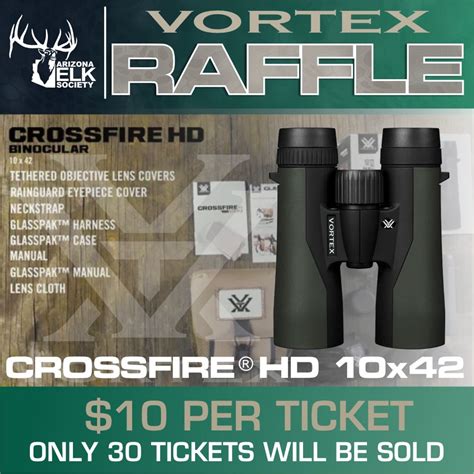 Vortex Crossfire Hd 10 X 42 Binoculars Raffle Aes Raffles