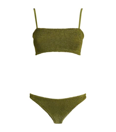 Hunza G Green Gigi Bikini Harrods UK