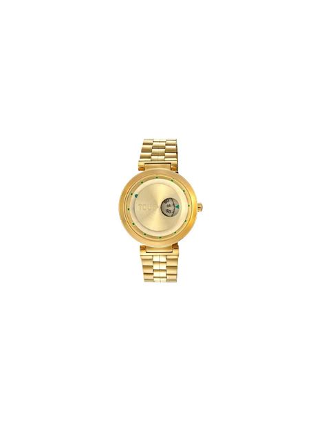 Tous Reloj De Mujer Anal Gico Con Brazalete De Acero Ip Dorado Mars