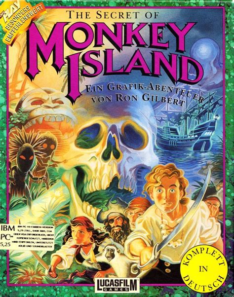 The Secret Of Monkey Island 1990 Dos Box Cover Art Mobygames