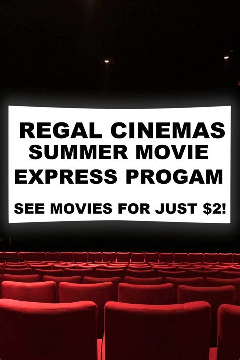 Regal Cinemas Summer Movies! $2 Movies for 2023!