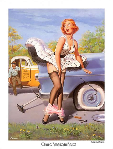 Art Frahm Vintage Pin Up Lithograph Print A Fare Loser 11 Atelier Yuwaciaojp