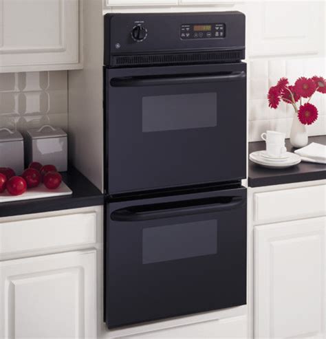 Ge Jrp28bjbb 24 Inch Double Electric Wall Oven With 27 Cu Ft Upper