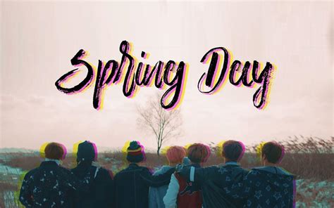 BTS Spring Day Desktop Wallpapers Top Free BTS Spring Day Desktop