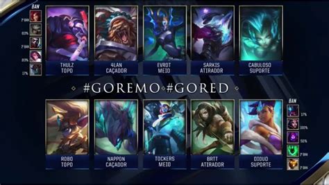 Cblol On Twitter Confira Os Picks E Bans Da Primeira Partida Entre