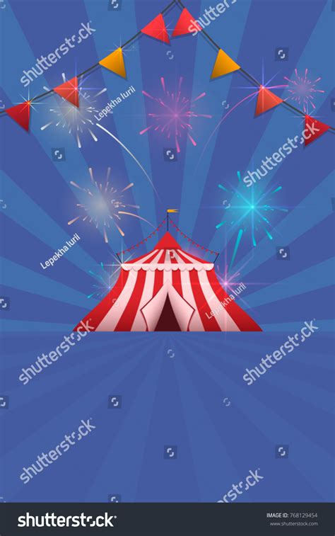 Carnival And Fun Fair Flyer Template Vector Royalty Free Stock