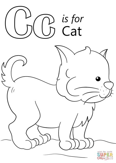 Letter C Coloring Pages For Preschoolers Coloring Page