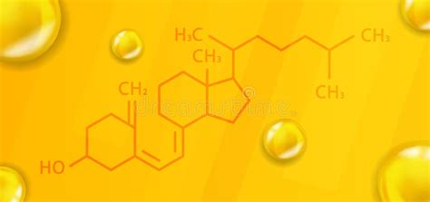 Vitamin D3 Chemical Formula. Vitamin D3 Realistic Chemical Molecular ...