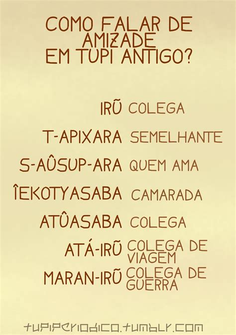 Palavras Tupi Guarani 10