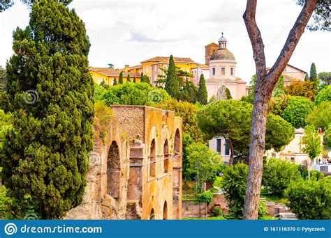 Ruins of Ancient Aqua Claudia Aqueduct on Palatine Hill, Rome, Italy ...