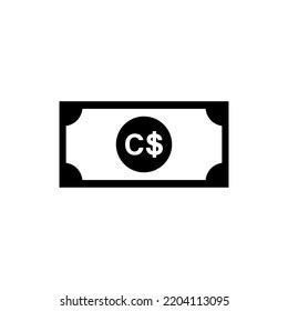 Canada Currency Canadian Dollar Icon Symbol Stock Vector (Royalty Free ...