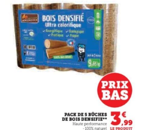 Promo PACK DE 5 BUCHES DE BOIS DEN SIFIE Chez Hyper U