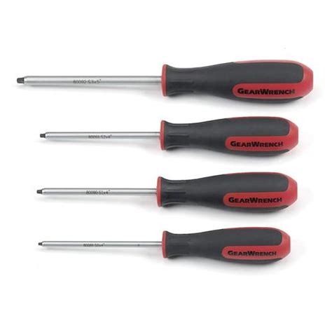 KD Tools square screwdriver 4-Piece Rubber Handle Insulated Square ...