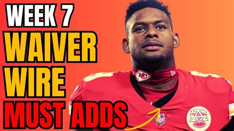 Week 7 Waiver Wire Must Adds 2024 Fantasy Football Youtube