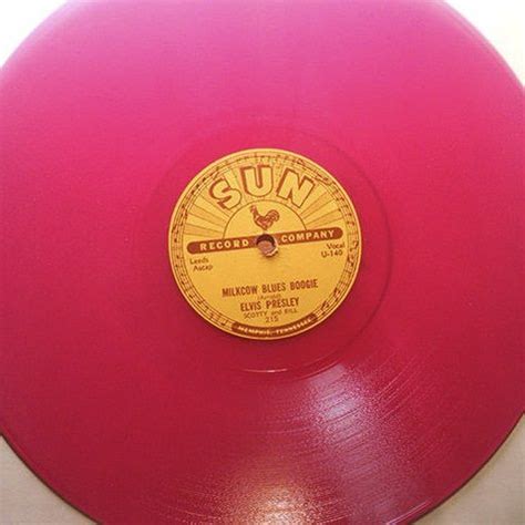 Elvis Presley "Milk Cow Blues" *PINK* #78rpm reissue on Sun Records. # ...