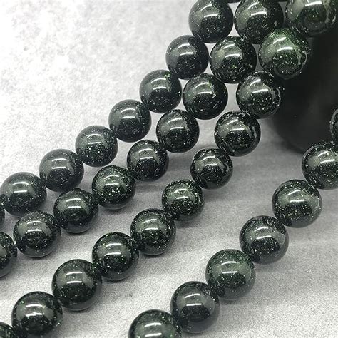 Amazon Green Sand Stone Beads Mm Round Natural Gemstone Loose