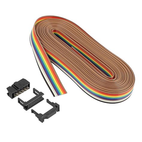 Meccanixity Packung Regenbogen Flachbandkabel Polig M Lang