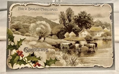 Vintage Victorian Christmas Postcard, Davidson Bros, London/New York ...