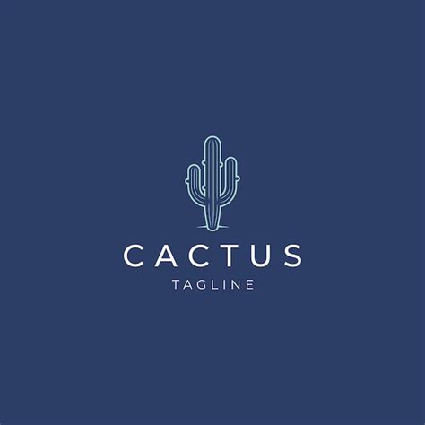 Premium Vector Cactus Logo Vector Icon Design Template