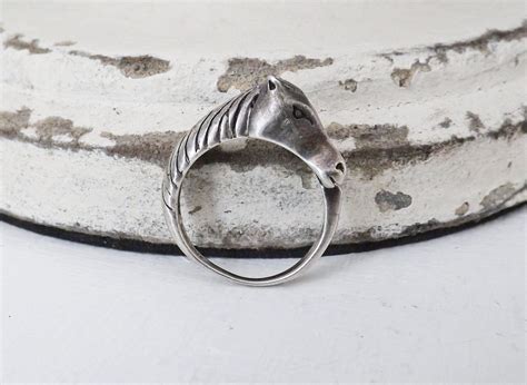 Southwest Sterling Silver 925 Band Ring Horse Equestrian Etsy