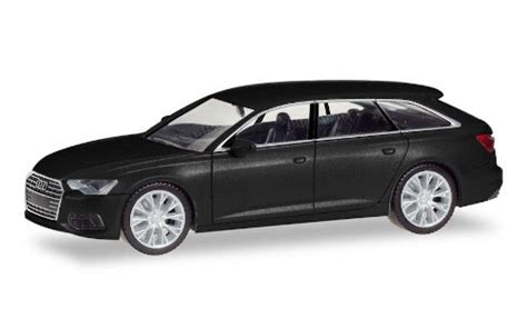 Modellino In Miniatura Audi A6 1 87 Herpa Avant Nero Modellini