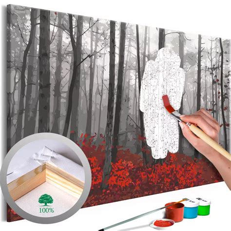 Cuadro para pintar con números Naked Trees conjuntos de pintura para