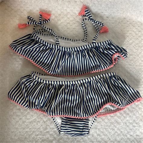 Jessica Simpson Swim Jessica Simpson Cabana Striped Baby Bikini Swimsuit Poshmark