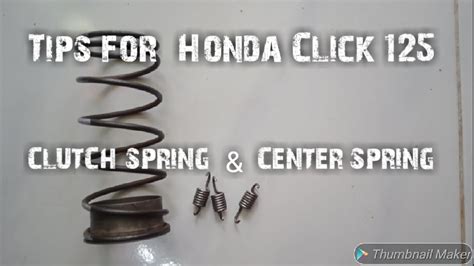 Clutch Spring At Center Spring Honda Click Youtube