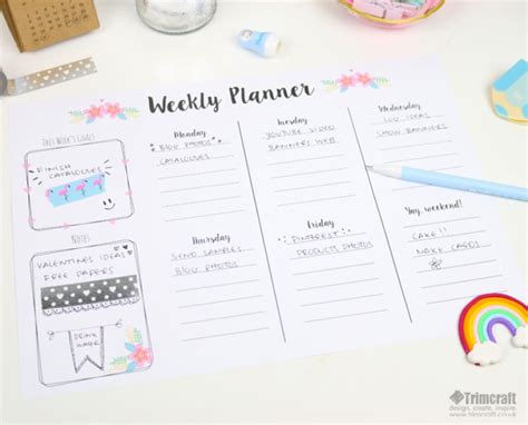 Free Printable Desk Planner Template and Organization Tips – Scrap Booking