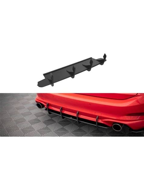 Gamme Street Pro Central Diffuseur Arrière Ford Focus Estate St Line Mk4 Maxton Couleur Noir Rouge