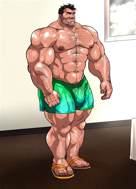 Rule 34 Balls Bara Bulge Flaccid Hitenmaru Male Male Only Muscles Muscular Penis Shirtless