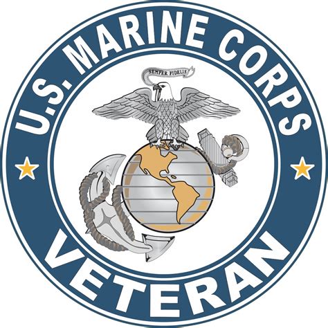 U.S. Marine Corps Veteran 3.8" Decal - Walmart.com