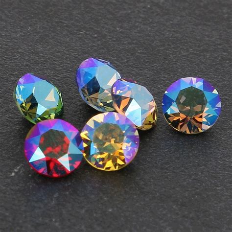 Cabochon Swarovski 1088 8 Mm Light Colorado Topaz Shimmer X1 Perles And Co