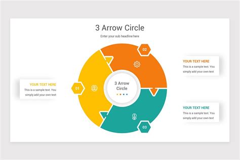 3 Arrow Circle Diagrams Powerpoint Template Nulivo Market