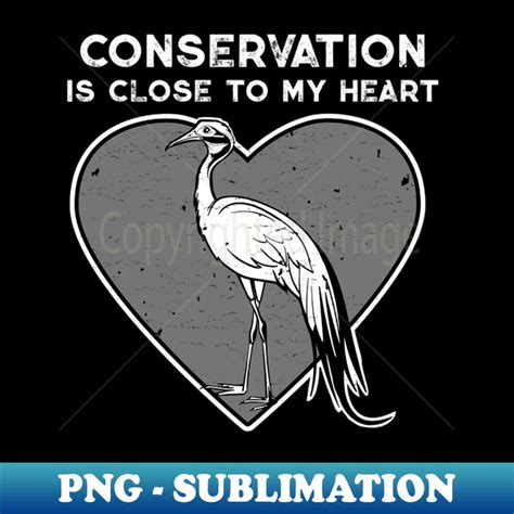 Blue Crane Conservation Heart - PNG Transparent Digital Down - Inspire ...