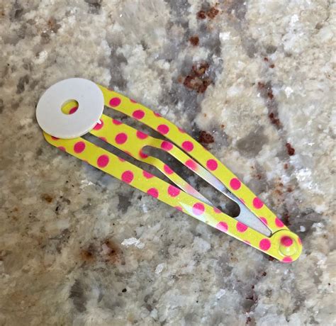 Pc Pc Mm Polka Dot Hair Snap Clip With Glue Etsy