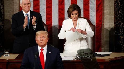 Pelosi Rips Up Trumps Speech The New York Times