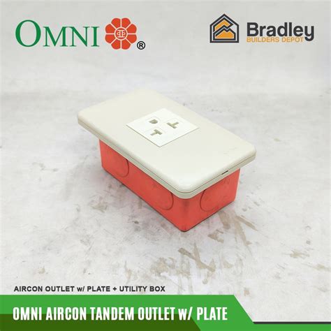 Omni Aircon Tandem Outlet With Plate 20A Capacity Shopee Philippines