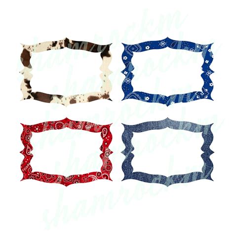 Red Bandana Border Clip Art