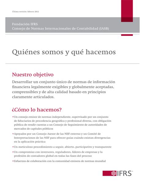 Consejo De Normas Internacionales De Contabilidad Iasb