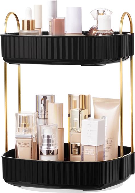 Amazon Hblife Rotating Makeup Organizer Clear Tier Bathroom